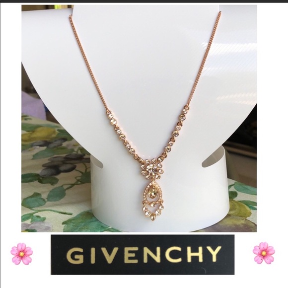 Givenchy Jewelry - Givenchy Rosegold tone crystal necklace